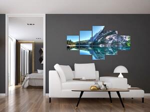 Obraz vysokohorského jezera (125x70 cm)