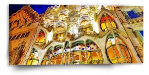 Sablio Obraz Barcelona Gaudi Casa Batllo 1 - 110x50 cm