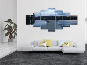 Obraz - Molo na jezeře (210x100 cm)