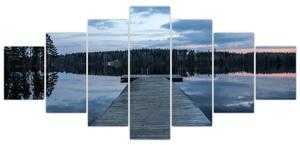 Obraz - Molo na jezeře (210x100 cm)