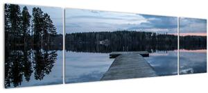 Obraz - Molo na jezeře (170x50 cm)