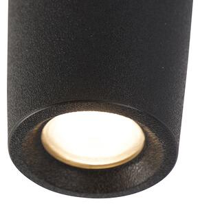 Moderní stropní bodová černá vč. LED IP55 - Livia