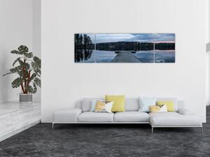 Obraz - Molo na jezeře (170x50 cm)