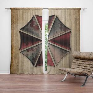 Sablio Závěs Resident Evil Umbrella Corporation Vintage: 2ks 140x250cm