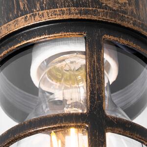 Vintage venkovní nástěnná lampa černá IP54 - Kiki