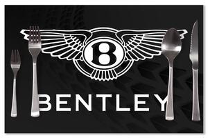 Sablio Prostírání Logo Bentley Černý: 40x30cm
