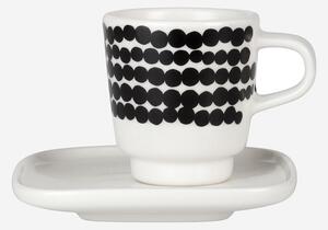 Marimekko Espresso šálek s podšálekm Oiva Siirtolapuutarha 50ml