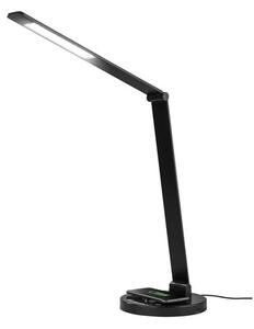 LIVARNO home Stolní stmívatelná LED lampa s indukčním nabíjením (černá) (100368977001)