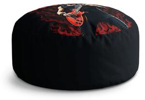 Sablio Taburet Circle ACDC Kytarista: 38x48 cm