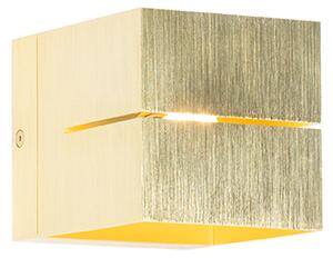 Moderní nástěnná lampa zlatá 9,7 cm - Transfer Groove