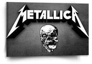 Sablio Obraz METALLICA Lebka Šedá - 60x40 cm