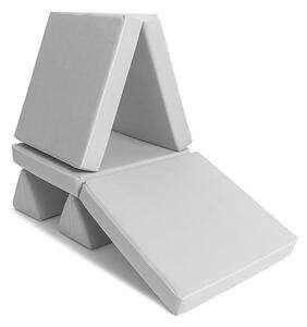 Skládací pěnový bunker do pokojíčku SHAPPY PLAY SOFA CLASSIC více barev Barva: Silver Grey