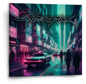 Sablio Obraz Cyberpunk 2077 Město - 50x50 cm
