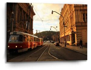 Sablio Obraz Tramvaj v historickém městě - 90x60 cm