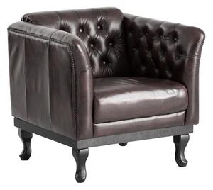 Sob nábytek - Kožené křeslo hnědé Chesterfield V - F0A2159W