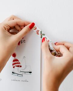 Vánoční papírová lepicí páska Tradice