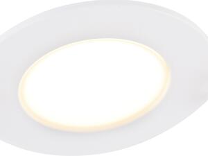 Sada 6 zapuštěných bodů bílá včetně LED 3stupňové stmívatelné IP65 - Blanca
