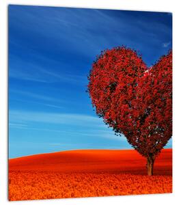 Obraz - Srdce ze stromu (30x30 cm)