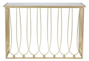 Zlatý konzolový stolek Mauro Ferretti Points 120x43x80 cm