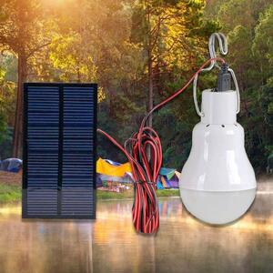 4Leaders Žárovka se solárním panelem studená bílá 10,5×6,2×6,2 cm 500 mAh