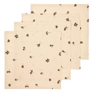 Ferm Living Ubrousky Baies set 4ks, natural / dark chocolate