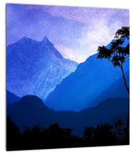 Obraz - Noční nebe v Nepálu (30x30 cm)