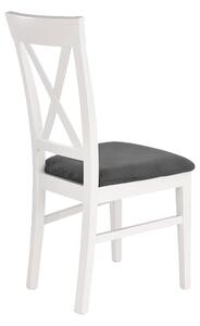 Židle Bergamo bílý / popelavý Halmar