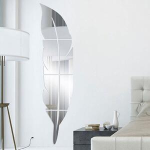 Živá Zeď Samolepicí zrcadlové dekorace pírko