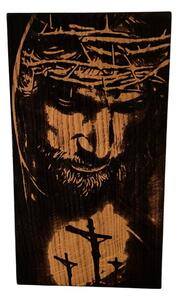 Dřevěný obrázek Ježíše Krista 33,5 x 20 x 2,5 cm