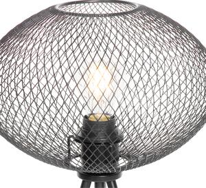 Stativ industriální stolní lampa černá - Molly