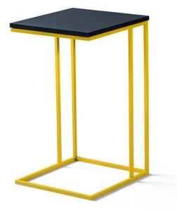 Žluto-černý odkládací stolek ve tvaru C Milwaukee