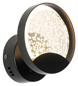 Designové nástěnné svítidlo černé včetně LED - Patrick