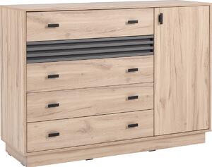 Komoda Allmo AL17 Barva: Dub Estana/antracit