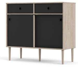 Komoda Rome 66305 černá/dub hickory - TVI