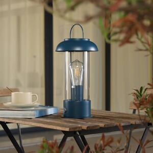 Nabíjecí stolní lampa Lindby LED Yvette, modrá, IP44