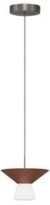 Nova Luce Hnědé závěsné LED světlo Baris 22 cm