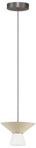 Nova Luce Světle béžové závěsné LED světlo Baris 22 cm
