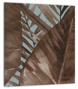 Obraz - Palmové listy, aquarel (30x30 cm)