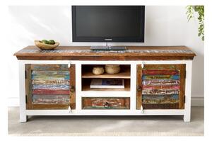 Massive home | Barevný TV stolek z masivu Avadi II recyklované dřevo - VÝPRODEJ MH421480