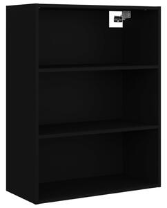 Závěsná nástěnná skříňka černá 69,5 x 32,5 x 90 cm