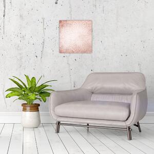 Obraz - Růžová mandala (30x30 cm)
