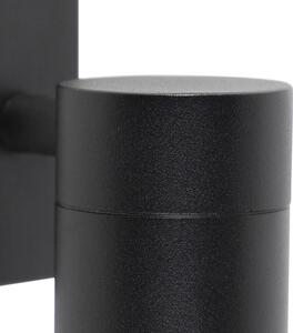 Chytré venkovní nástěnné svítidlo černé včetně WiFi GU10 IP44 - Solo