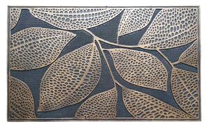 Gumová rohožka Zlaté listy, 75 x 45 cm