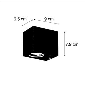 Chytré nástěnné svítidlo černé včetně WiFi GU10 IP44 - Baleno