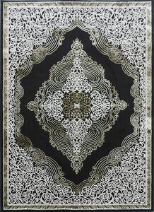 BE Koberec Elite 3935 BLACK GOLD - černý obdélníkový Rozměr: 60x100 cm