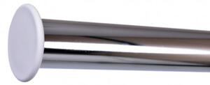 ViaDomo Via Domo - Pojízdný kovový věšák Balena - bílá/chrom - 118x127,5x43 cm