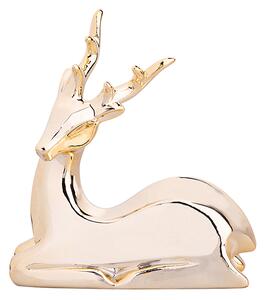 Zlatý porcelánový jelen, 16 cm, Altom
