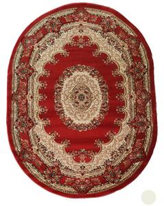 BE Koberec Adora 5547 TERRA - hnědý oválný Rozměr: 140x190 cm