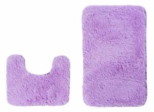 Sada koupelnových koberečků SILK ARTS-61 2PC - fialový seřík