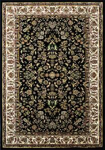 BE Koberec Anatolia 5378 BLACK - černý obdélníkový Rozměr: 70x100 cm